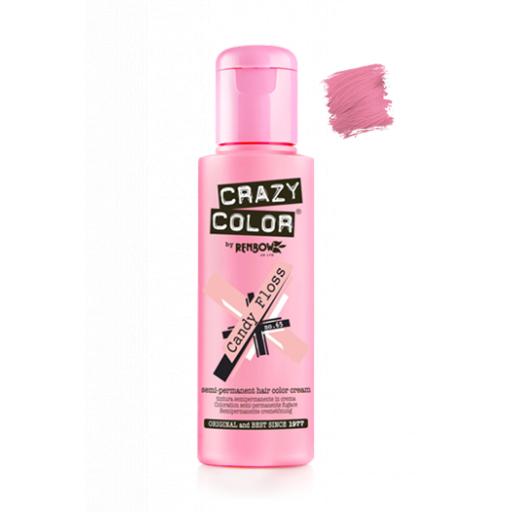 Crazy Color Semi-Permanent Pastel Pink Hair Dye