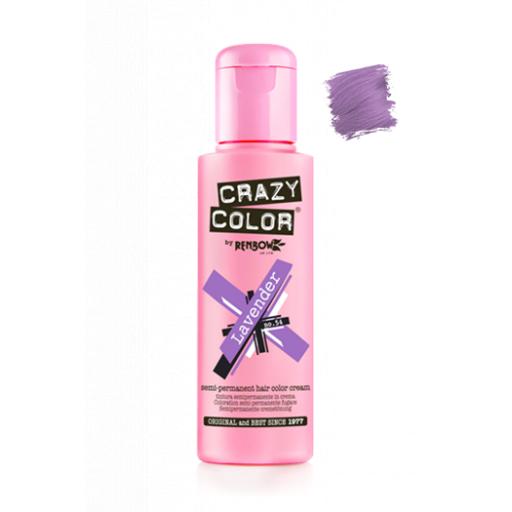 Crazy Color Semi-Permanent Light Purple Hair Dye