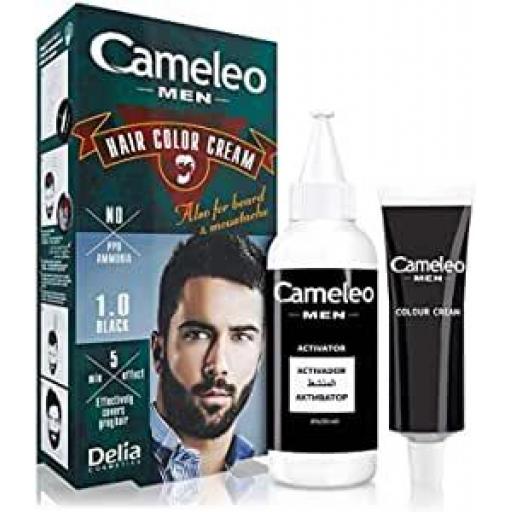 Cameleo Men - Permanent Hair Dye | Black Colour 30ml