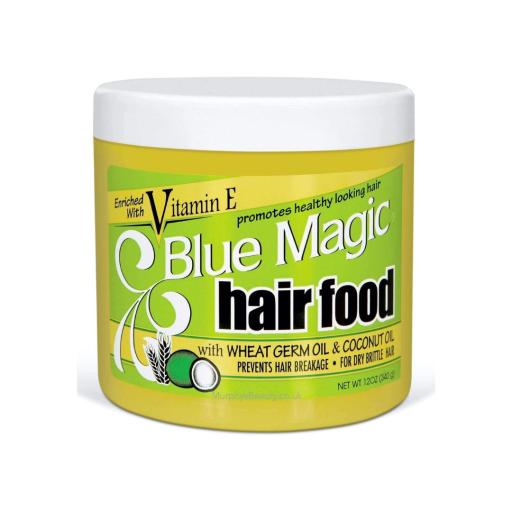 Blue Magic Hair Food with Wheat Germ & Coconut Oil 12 oz