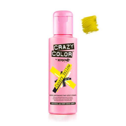Crazy Color Semi-Permanent Canary Yellow Hair Dye