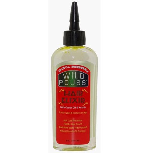Wild Pouss Hair Elixir with castor oil and Keratin