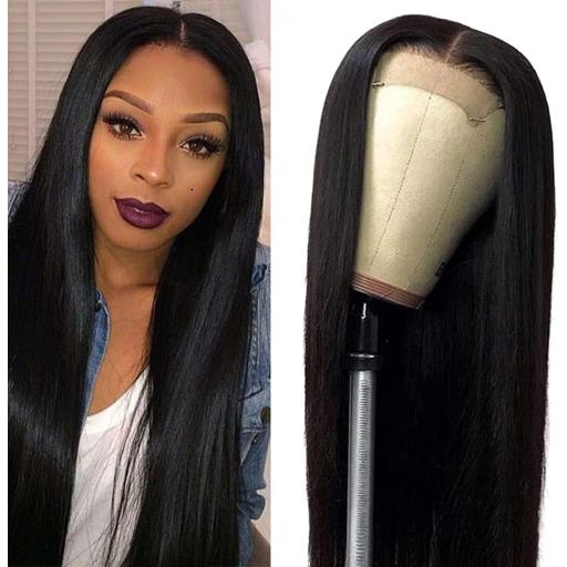 4x4 Lace Front Nat Straight XXL